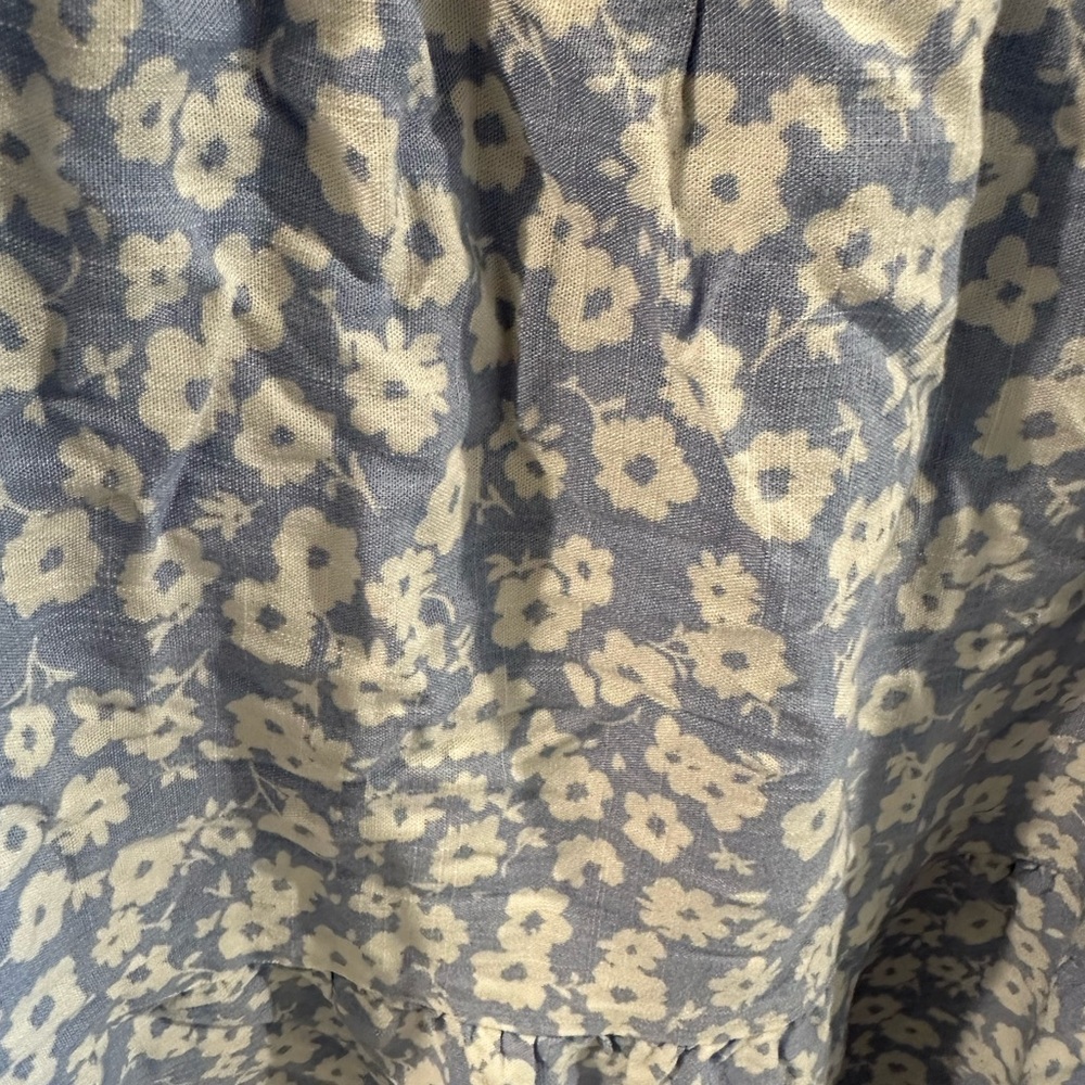 Arula Blue Floral Mini Dress - 1X - Picture 4 of 4
